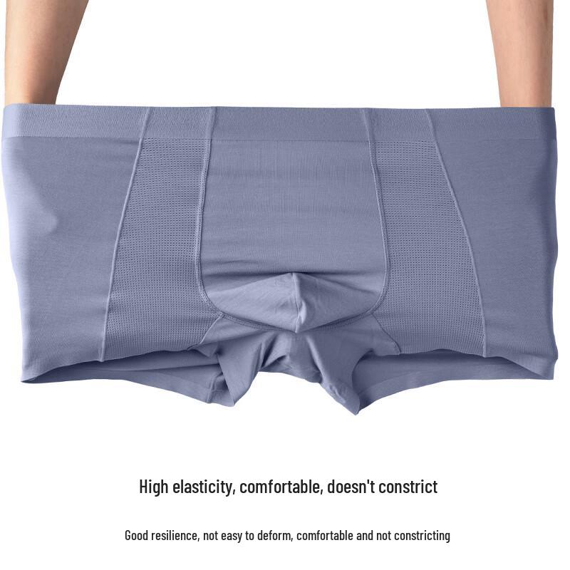 LANGSHA Men's Modal Antibacterial Ice Silk Boxer Briefs
