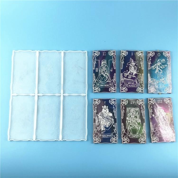 Card Board Set Epoxy Mold Handcraft Chess Entertainment Production Tools for DIY