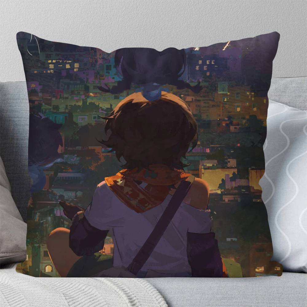 Ramona Anime Reverse Pillow Case Fashion Square Pillowcase Bedroom Sofa Room Ins Decoration Leisure