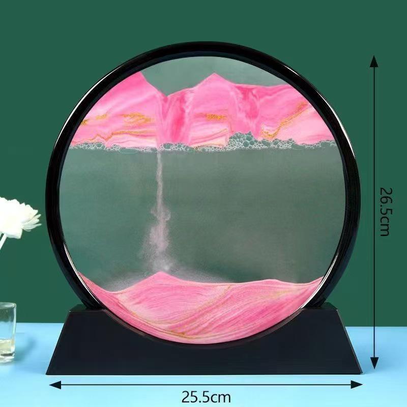 3D Flowing Sand Art Hourglass: Elegant Living Room & Office Decor, Perfect Small Gift
