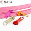 10/20/50Pcs 3#5# Meetee Rainbow Nylon Zipper Slider Backpack Jacket Zips Heads Decorative Zip Puller Repair Kit Sewing Accessory