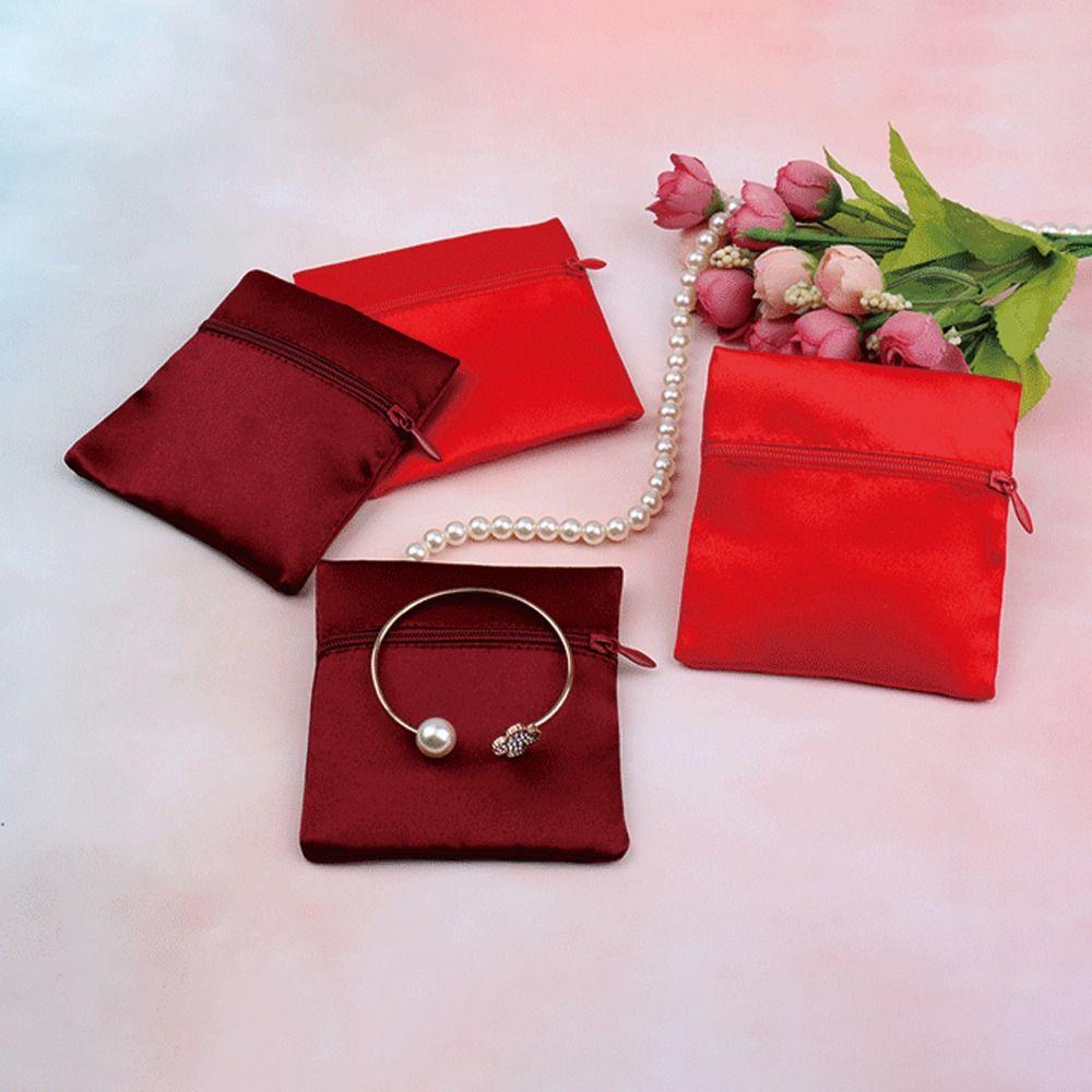 Einfarbige kurze Reißverschluss-Geldbörse mit großem Fassungsvermögen, Schmuckverpackungsbeutel, weiblich/männlich