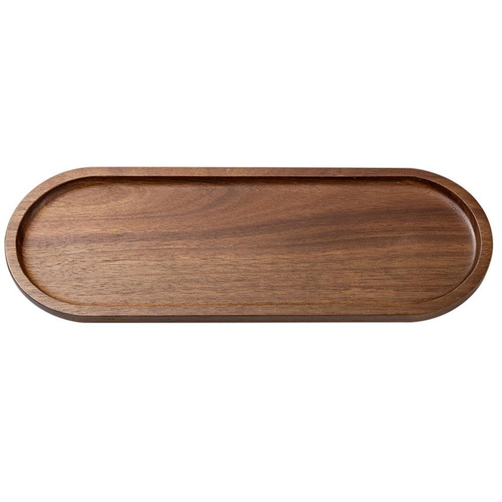 High Quality Acacia Wood Tea Tray Coffee Japanese Style Dessert Plate Tableware Irregular Dried Fruit Snack Plate Party Serving