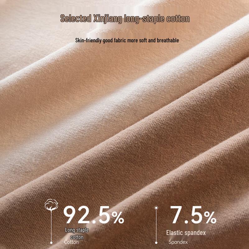 FitonTon Women's High-Waist Cotton Briefs (4-Pack)