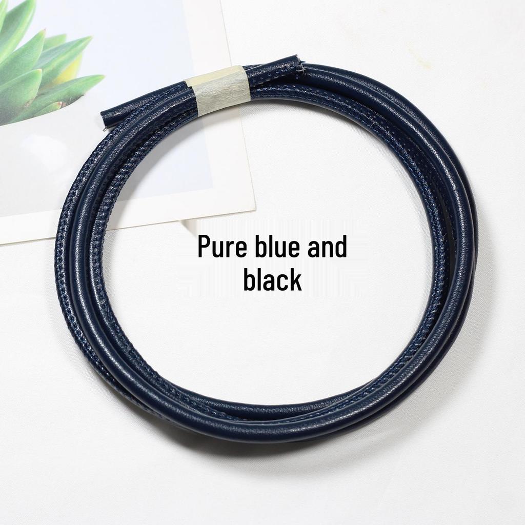 Sheepskin-Textured Microfiber Leather Round Cord for DIY Crafting and Decoration