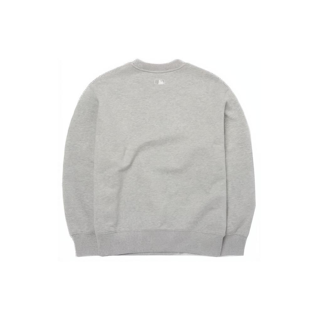MLB Base Logo Sweatshirts Unisex Gray Crew Neck Moderate Regular 3AMTB0221-07MGS