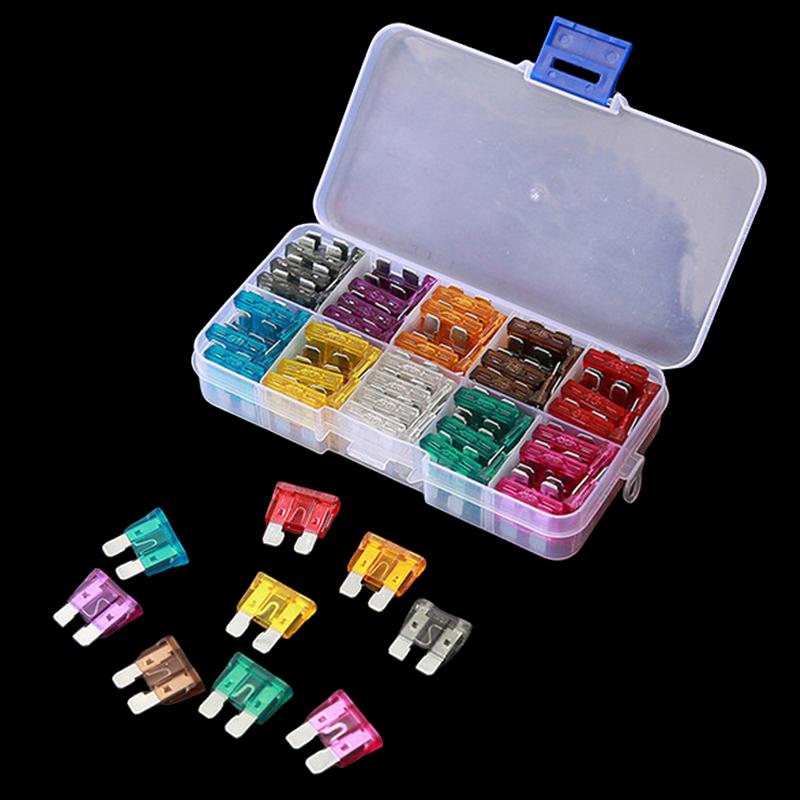 Automotive Fuse Kit,Mini/Small/Medium Size Blade Type for Marine Use Automotive 2A 3A 5A 7.5A 10A 15A 20A 25A 30A 35A Fuses4