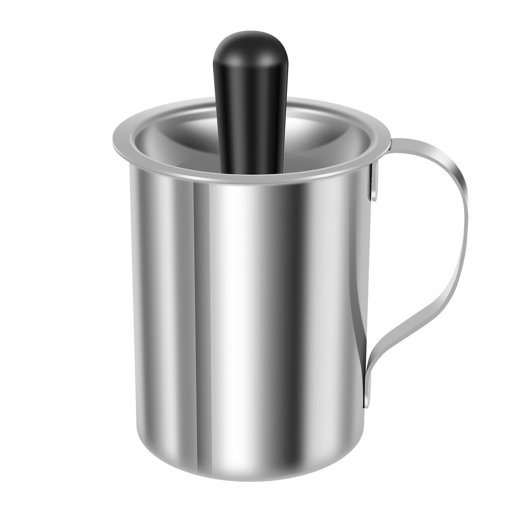Stainless Steel Basting Pot Sauce Basting Oil Pot with Brush 500ML Oil Storage Pot Sauce Storage Jar for BBQ Kitchen Accessories