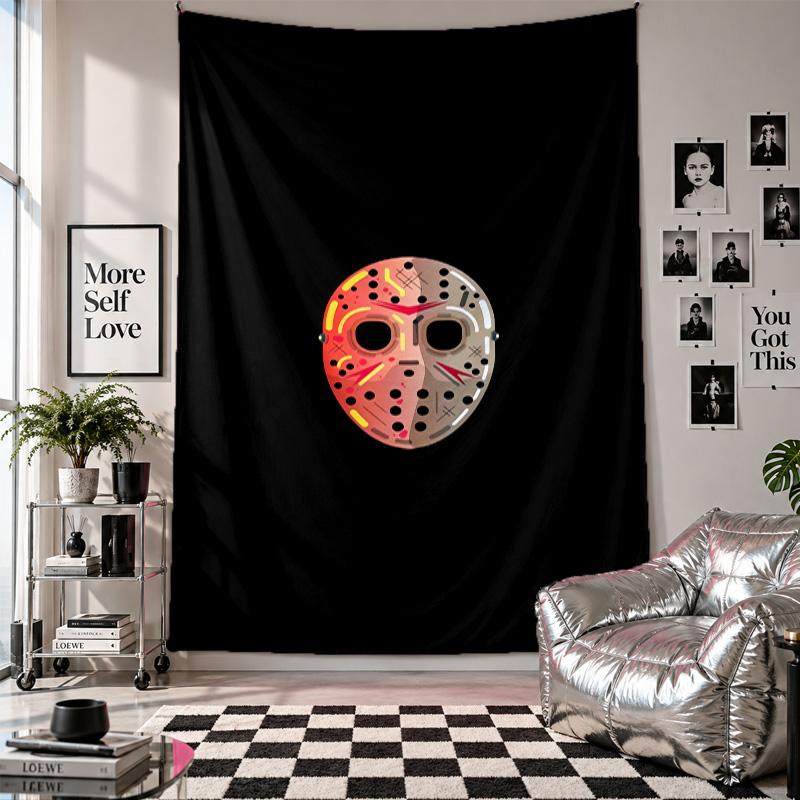 Wall TapestryFriday the 13th Jason Voorhees Art Hanging Cloth Decorative Background Cover for Room Decoration