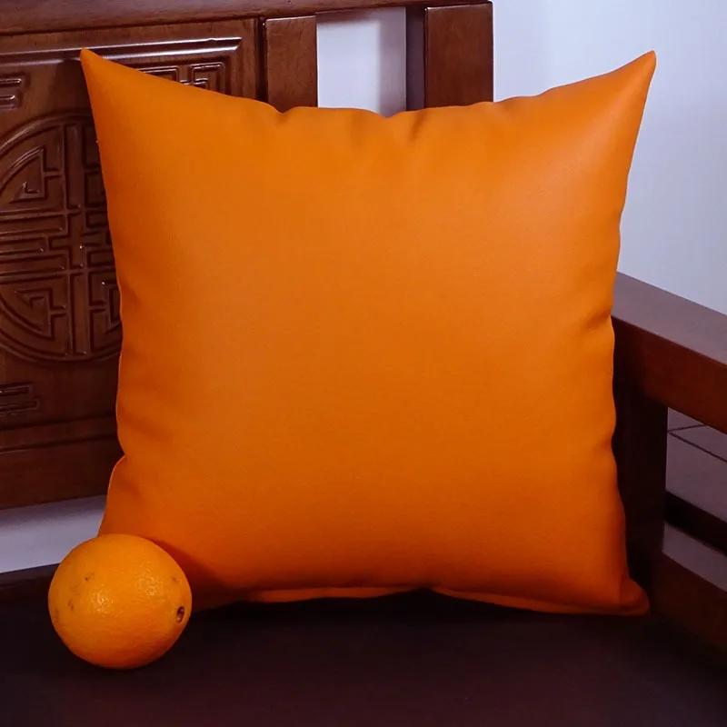 1Pcs PU Leather Cushion Cover Pillow Cover Nordic Decorative Pillows for Sofa Living Room Home Decor43x43/50x50cm Pillowcase