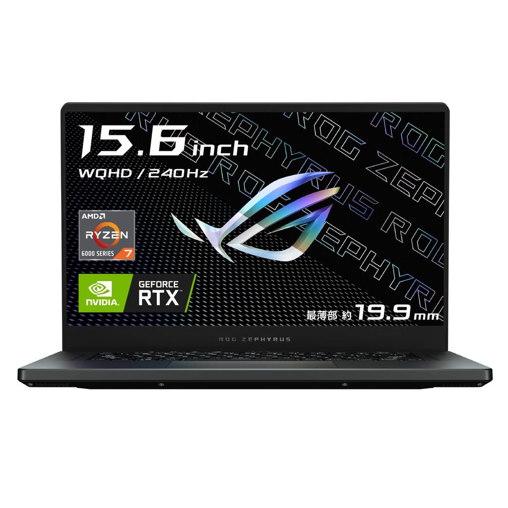 Asus Gaming Laptop ROG Zephyrus G15 GA503RM Inch GeForce RTX 3060 Ryzen 7 6800HS 16GB Memory 512GB SSD 240Hz Refresh Rate RGB Keyboard Backlight