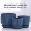 SJH Ceramic Matte V-Shape Flower Pot Set
