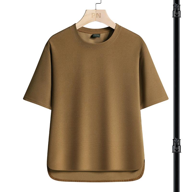 

Футболка мужская однотонная футболка повседневная дышащая с короткими рукавами L