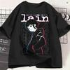 Serial Experiunisexts Lain Tshirt Summer 100 Cotton T Shirts For Unisexs Fashion Print Tshirt Short Sleeve Y2k Funny Tees