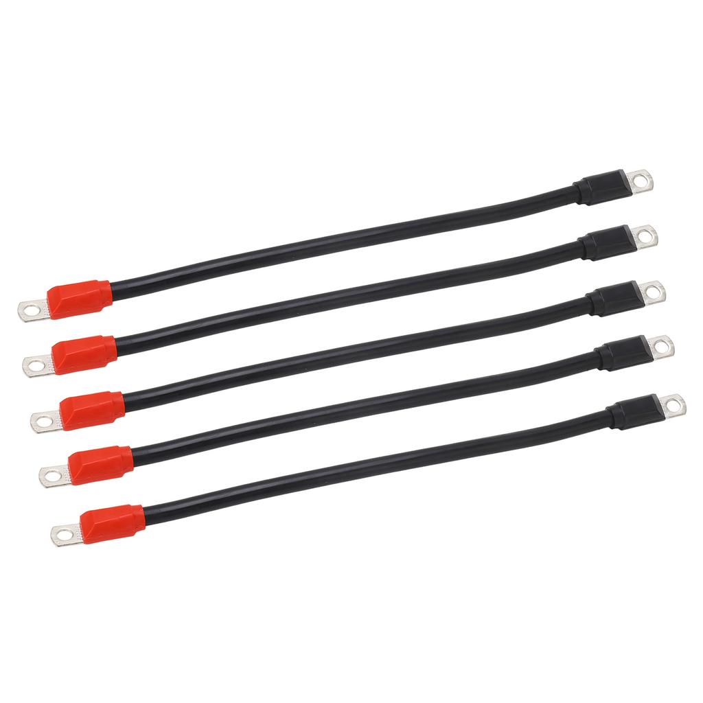 5pcs Golf Cart Battery Cables PVC Sheath Battery Cables 4 Gauge Replacement for Club Car DS 36V 48V Golf Cart
