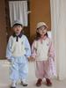 Spring & Autumn Children's Cartoon Polo Shirt with Lapel and Sports Casual Pants Set