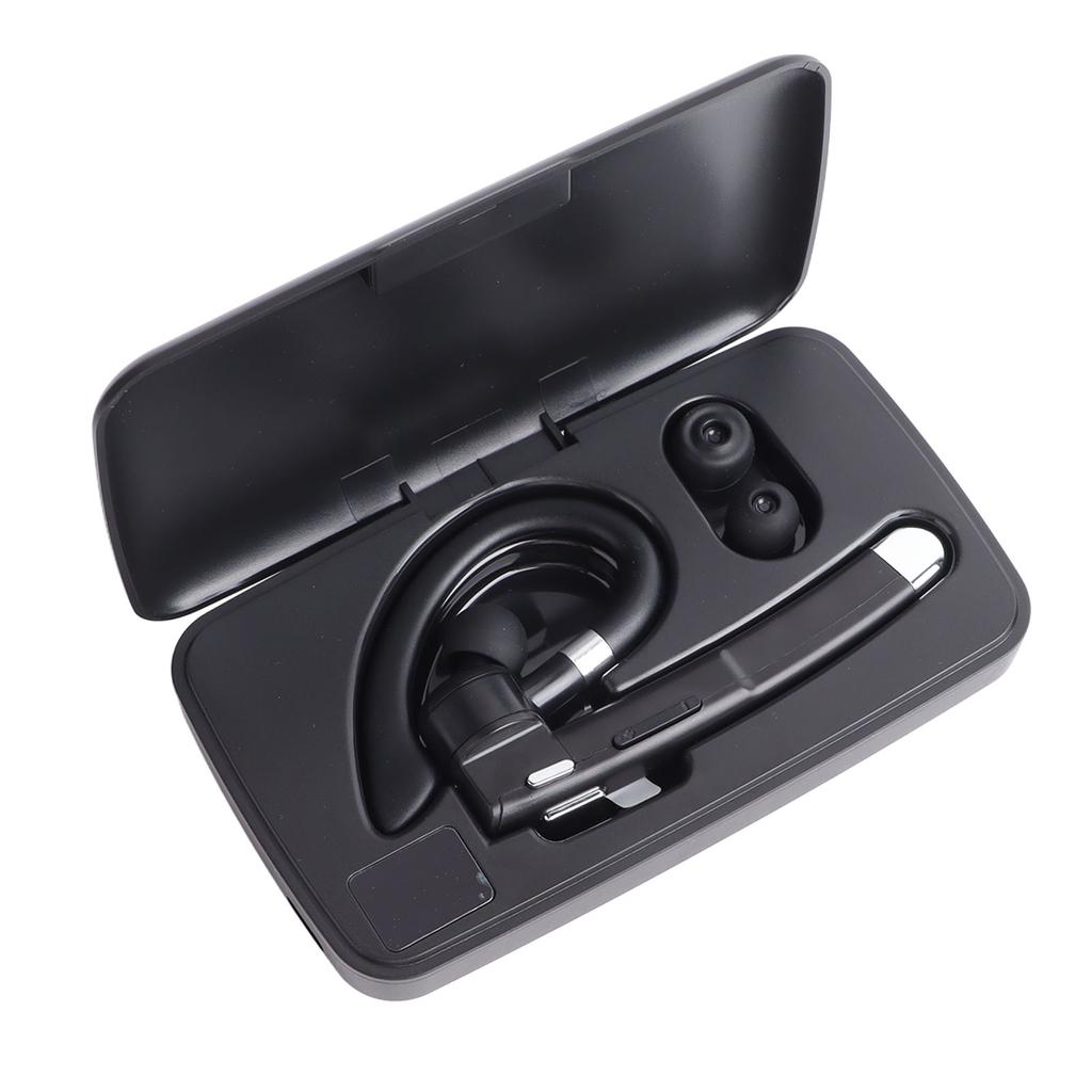 Wireless Bluetooth Earpiece Waterproof Lightweight Single Ear BT 5.1 Wireless Handsfree Headset for Business Office