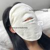 1pcs Soft Compress Facial Towel with Ear Hook for Steam and Cold Therapy