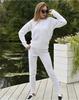 Women's Autumn/Winter 2023 Casual Two-Piece Knit Set - Cable Knit Pullover