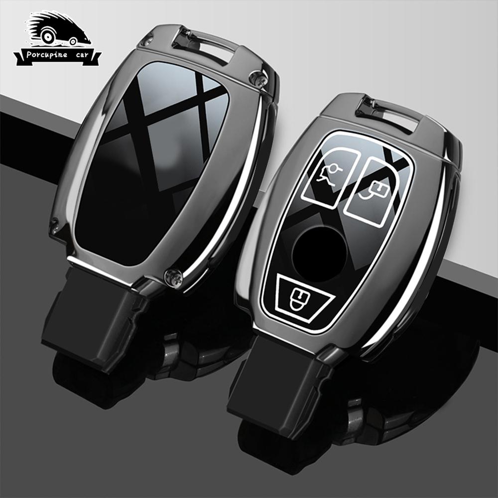 Zinc Alloy Car Key Case Cover For Mercedes Benz Accessories A B C G Class Glk W204 Gla W203 W210 W211 W124 Keychain