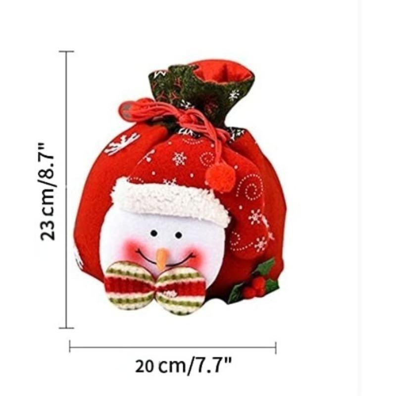 Christmas Idea Apple Bag Santa Claus Children's Gift Bag Candy Product Bag Bundle