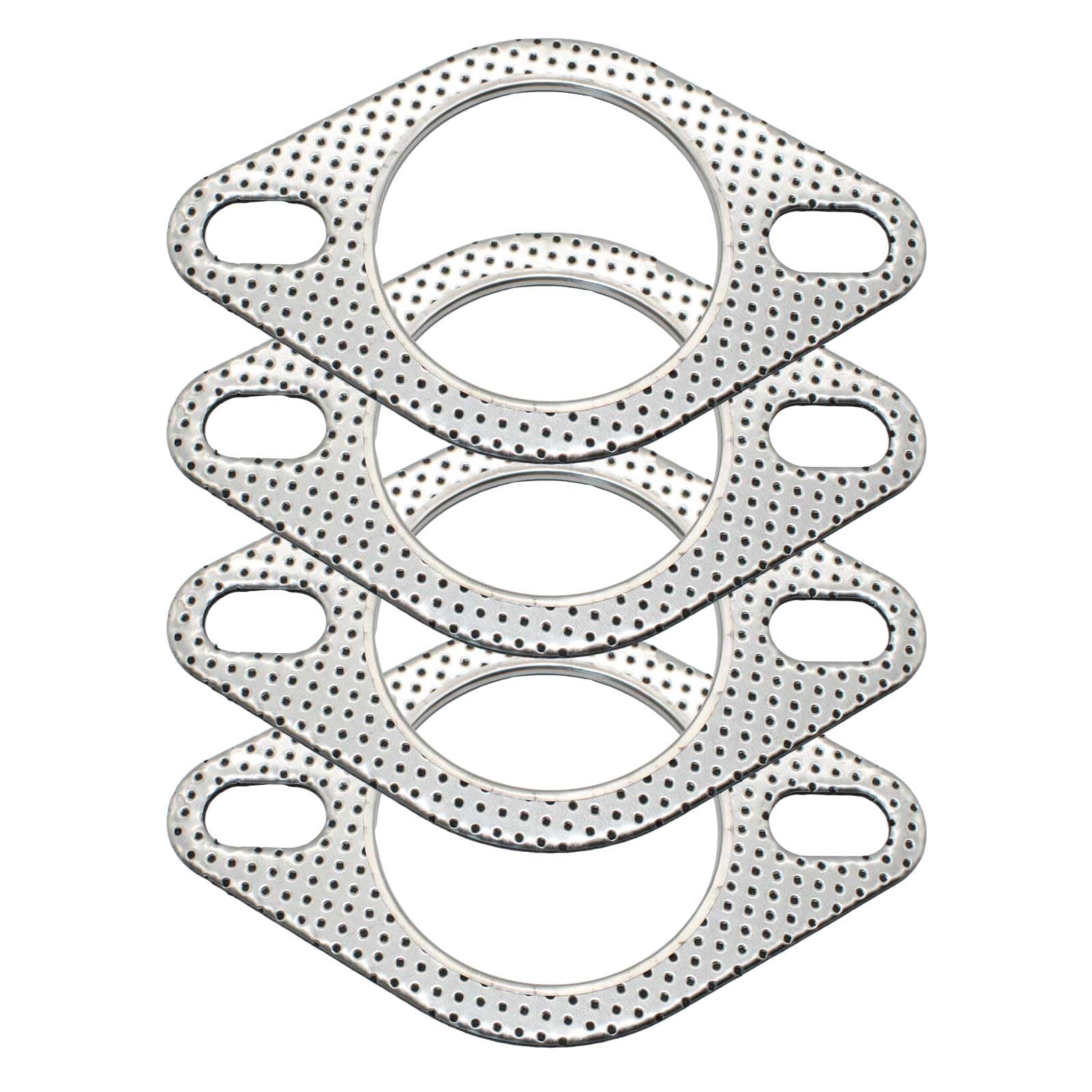 

Funriche Muffler Gaskets, Set of 4, Muffler Flange Gasket for Motorcycles and Cars, 0.1 серебряный