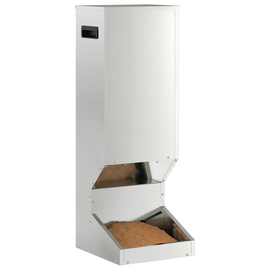 Deer Feeder Silver 28 x 30 x 80 cm Galvanized Steel