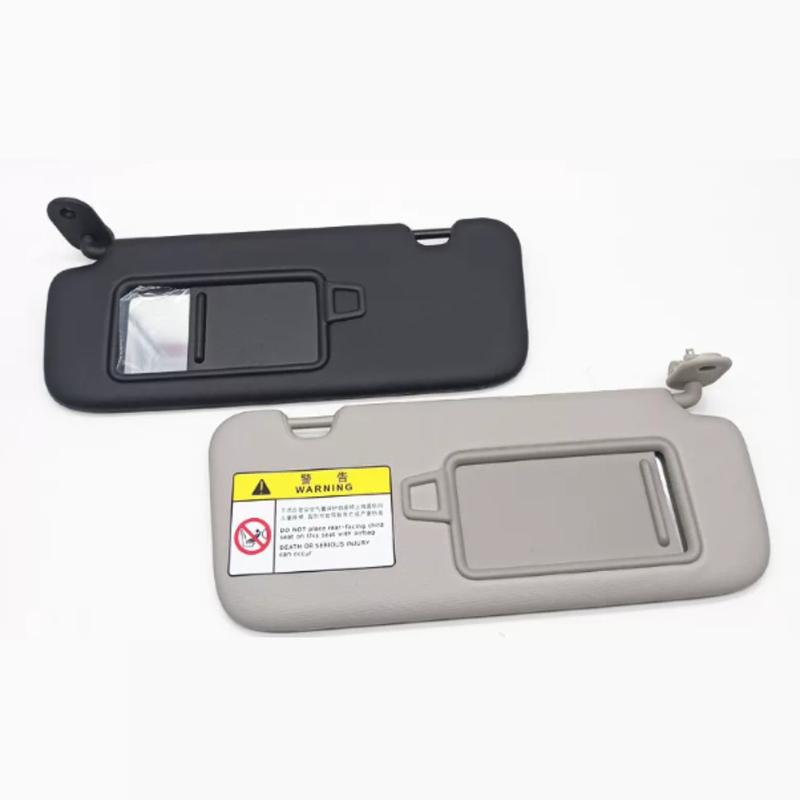 Black Car Sun Visor with Makeup Mirror Fit for Kia K3 Forte Cerato - Interior Sun Shade Guard OE:85210-Q81000WK 85220-Q8