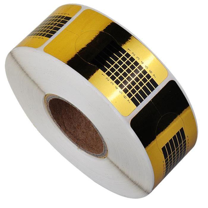 Faux ongles - 500Pcs - Chablon adhésif - Autocollants nail art - Outils manucure