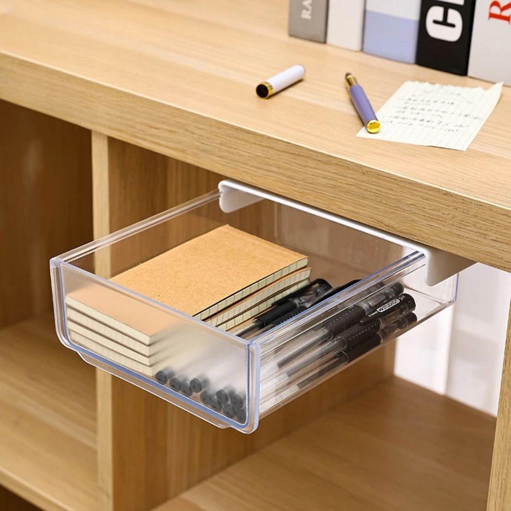 Hidden Drawer Storage Box Miscellaneous Storage Drawer Organizer New Under Desk Drawer Office
