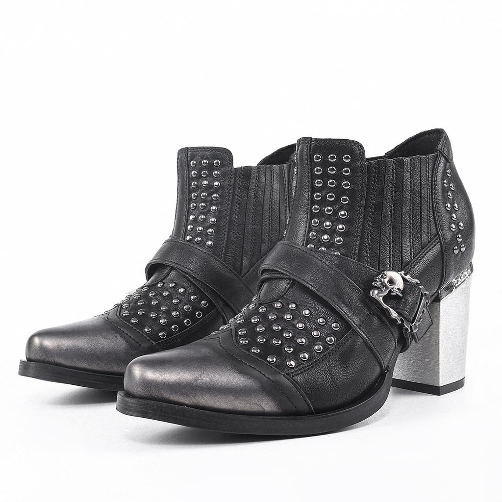 Herren Damen Mode Kurze Stiefel Herren Damen Weidenägel Dicke Hohe Absätze High-Top Stiefel Hohe Qualität Ritterstiefel Botas Mujer