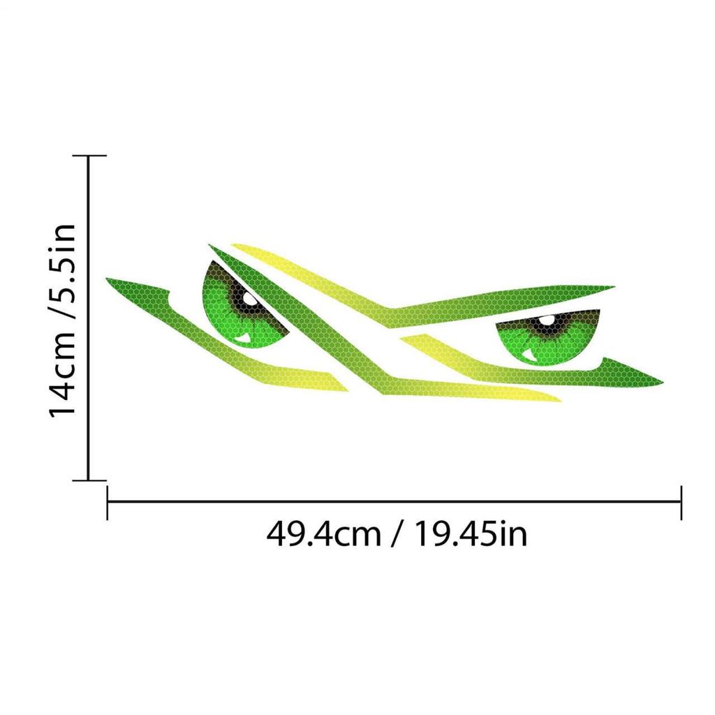 headlight decal sticker car reflective sticker headlight eye sticker car decor 19.4 x 5.5 inches