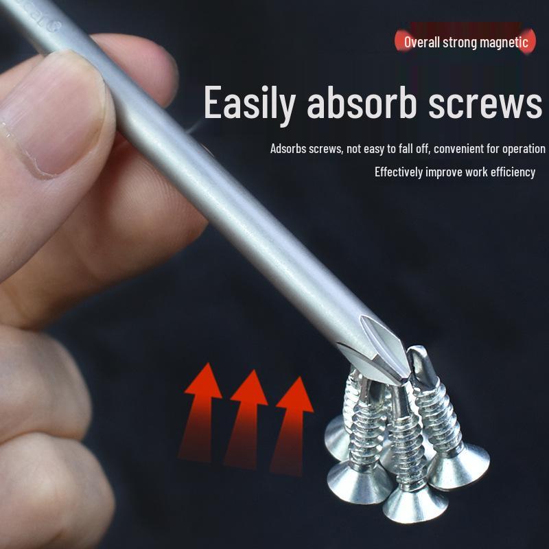 Nigao 802 Magnetic S2 Steel Electric Screwdriver Bit, 6mm, 60/80mm Length