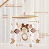 New Crochet Angel Doll Crib Mobile: Soothing Baby Sleep Wind Chime and Multifunctional Hanging Ornament.