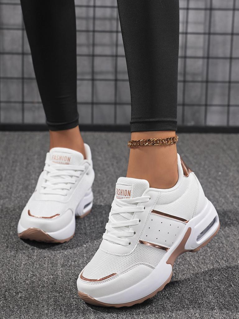 Women's Casual Lace-up Sneakers - Lightweight Walking Shoes