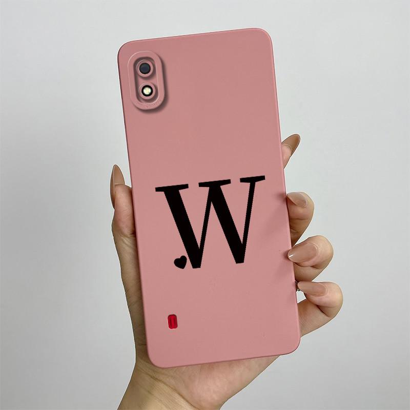 For Samsung A10 Case Galaxy A10 Cover SM-A105F SM-A105G SM-A105M SM-A105 Cute Initial Letters Phone Case Shockproof Back Cover