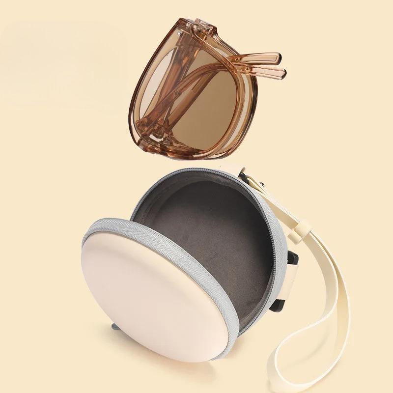 Folding Sunglasses with Storage Box, Portable, Ultra Light Sun Protection, UV Protection, Sunglasses for Both Men and Women