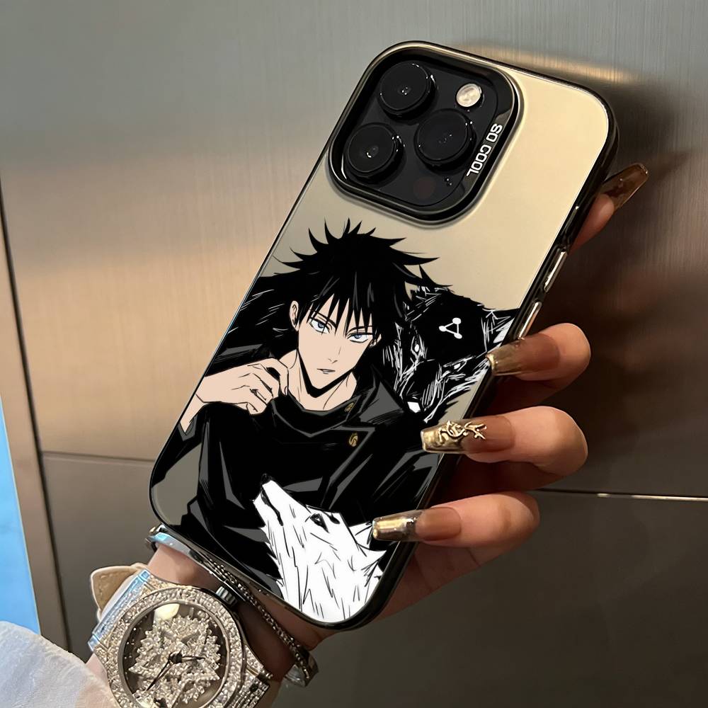 J-Jujutsu K-aisen-opular Characters Phone Case For IPhone17 16 11 12 13 14 15 16 Pro Max Plus Cover Colored Silver Funda Bumber