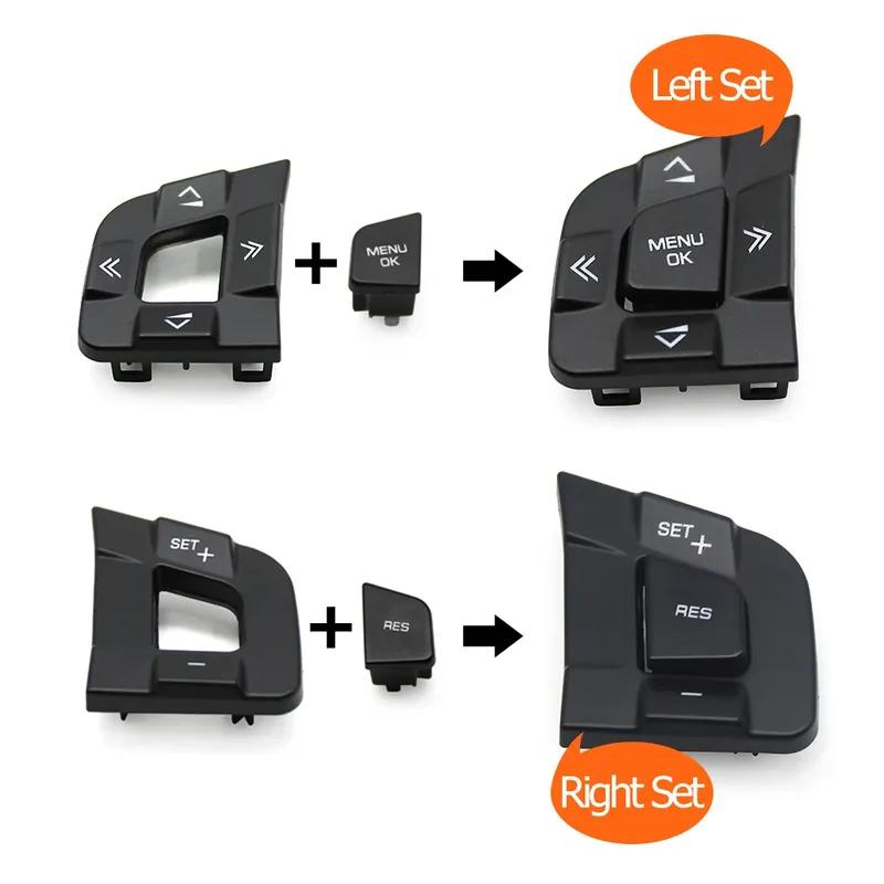 Steering Wheel Switch Button Cover Replacement For Land Rover Discovery Sport For Jaguar XE XF F-PACE C-PACE 2015-