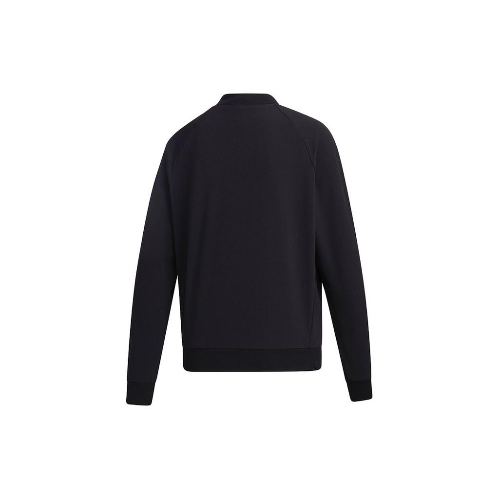 Adidas Logo Printed Casual Jacket Women Jackets Black GF0189