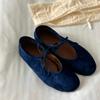 Schnür-Mary-Jane-Flats für Damen, runde Spitze, bequem, elegant, Ballerinas, Damen, Schleife, flache Freizeitschuhe