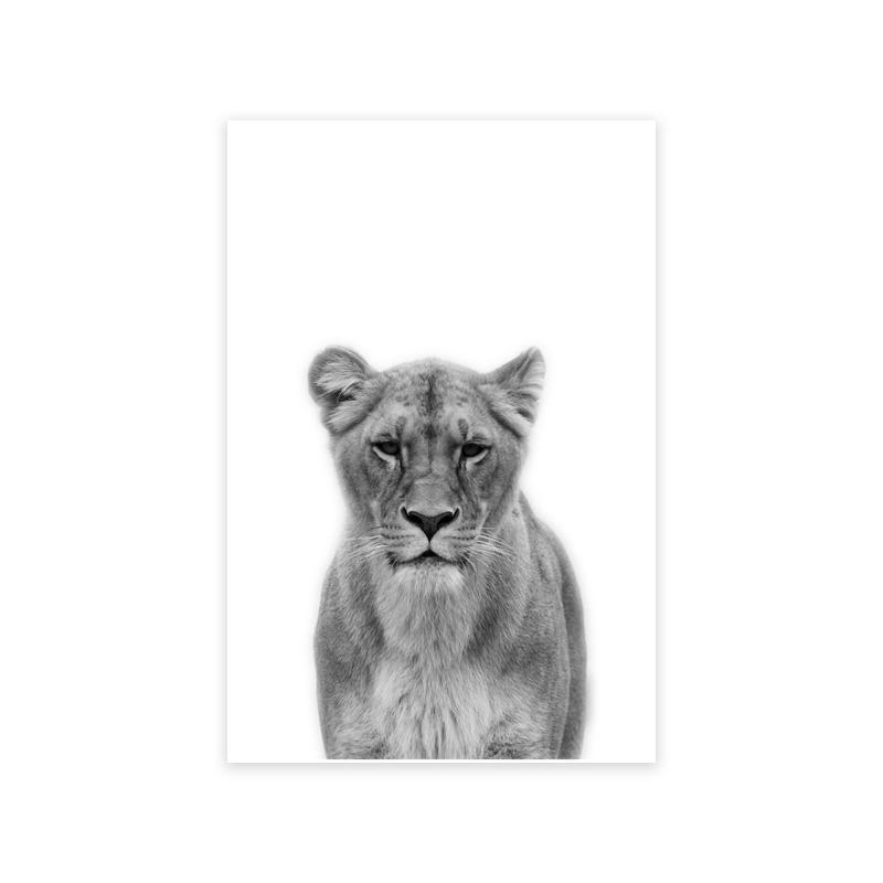 

Лев и львица Животное Холст Печать Черно-Белая Абстрактная Акварельная Живопись Плакат Детская Настенная Живопись Картины Декор Гостиной 21cm×30cm NoFrame