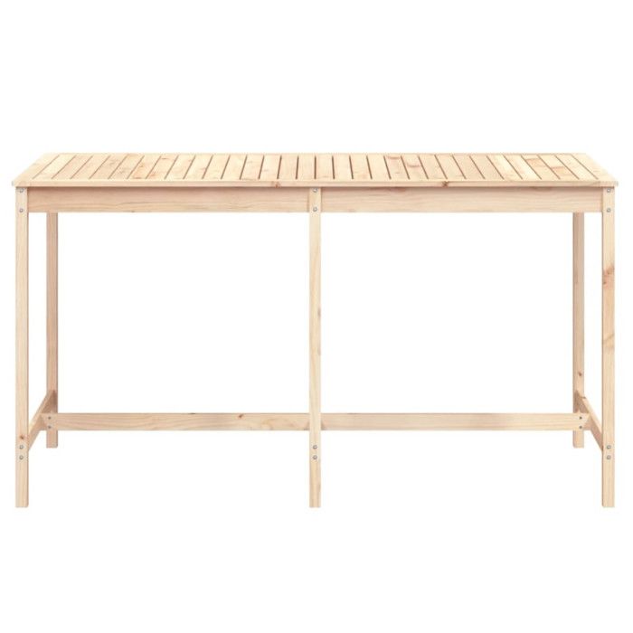 VidaXL Table de jardin 203,5x90x110 cm bois massif de pin 824102