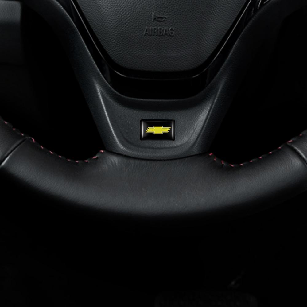 10Pcs 3D Epoxy Resin Emblem Car Interior Sticker For Chevrolet Cruze Malibu Sail Spark Captiva Equinox Trax Lova Car Accessories