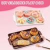 Kit Fai da Te Set Silicone Morbido Pinza Giocattolo per Cibo Set Creativo Decompressione Serie Dessert Giocattoli Fatti a Mano Regali di Compleanno Ciondolo per Borsa