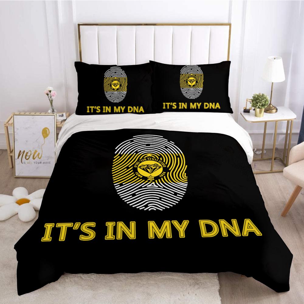 3D Printed Macabi Netanya Beding Set Soft Duvet Cover Bedrom Warm Comforter Single Twin King Sized Dimensions Comfortable Quilt Cover Home Textile