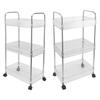 Kitchen Storage Rack Multifunctional 3 Tier Mobile Storage Cart for Bathroom Laundry Room Narrow Places