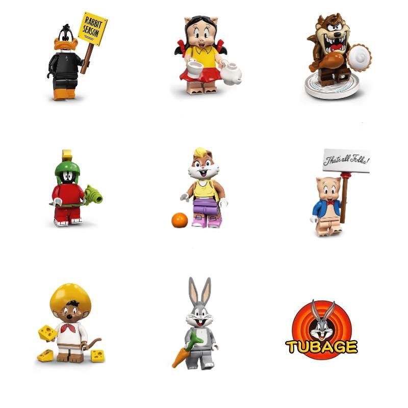 Cartoon Building Blocks Toy Diy Assembly Toy For Kids Plastic Material Abs Type 50-100 Pieces 4.5cm Height Lightweight Characters)