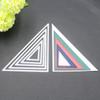 Multi-layer Triangular Edges and Corners Design Pattern Scrapbooking Craft Die 3D DIY Festival Card Making