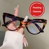 Blue Light Blocking Cat Eye Reading Glasses For Women Luxury Designer Black Presbyopia Eyeglasses Prescription Diopters Plus